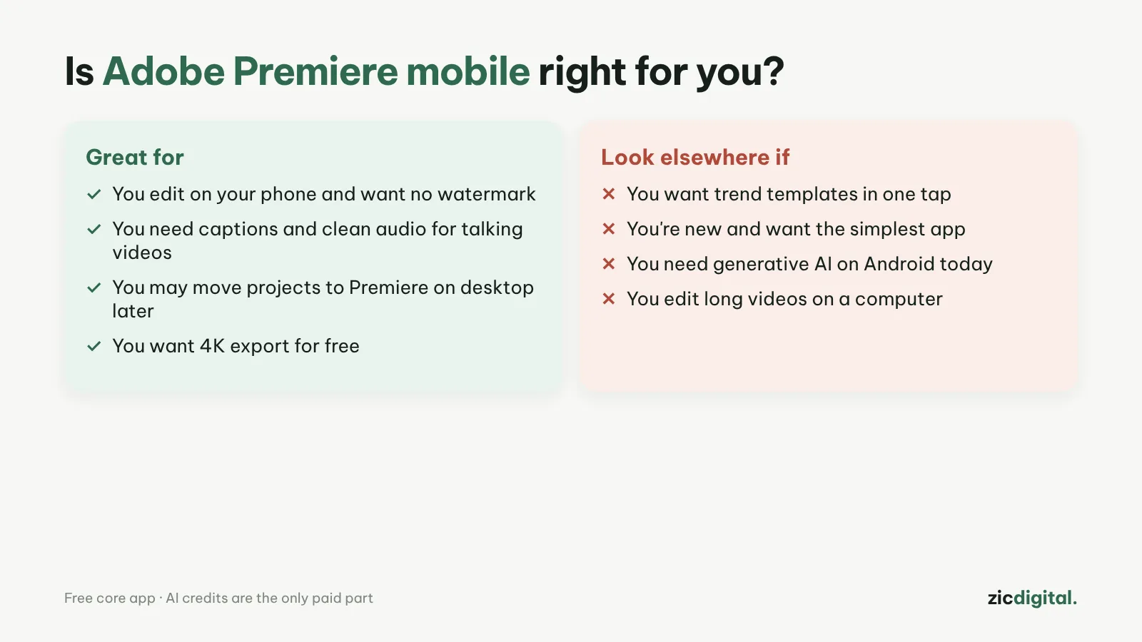 Adobe Premiere mobile est-il fait pour vous